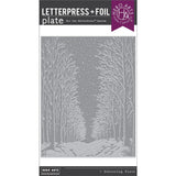 Hero Arts - Letterpress & Foil Plate Snowy Night