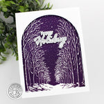 Hero Arts - Letterpress & Foil Plate Snowy Night