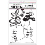 Dina Wakley Media Cling Stamps 6"X9" Healing And Light