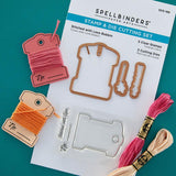 Spellbinders Stamp & Die Set Stitched With Love Bobbin