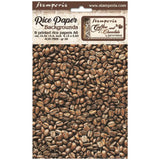 Stamperia Assorted Rice Paper Backgrounds A6 8/Sheets Coffee And Chocolate