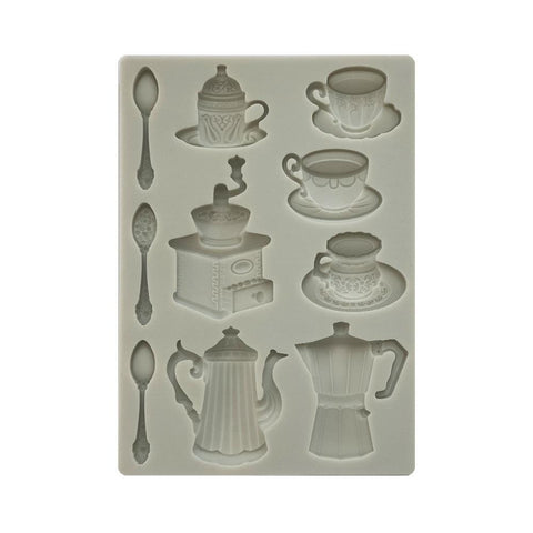 Stamperia Silicone Mould A5 Coffee And Chocolate Cups