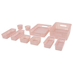 Storage Studios - Weave Bins 10/Pkg Pink, Assorted Sizes