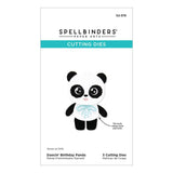 Spellbinders Etched Dies From The Monster Birthday Collection Dancin' Birthday Panda