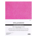 Spellbinders Glitter Cardstock 10/Pkg Spring Tones