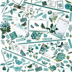 49 and Market Color Swatch: Teal Laser Cut Outs Elements