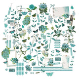 49 and Market Color Swatch: Teal Mini Laser Cut Outs Elements