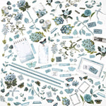 49 and Market Color Swatch: Teal Mini Laser Cut Outs Elements