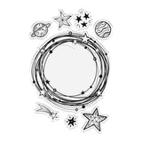 Crafter's Companion Cosmic Clear Acrylic Stamps Orbit Collection