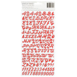 American Crafts Flags And Frills Thickers Stickers 308/Pkg Puffy Alpha
