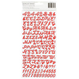 American Crafts Flags And Frills Thickers Stickers 308/Pkg Puffy Alpha