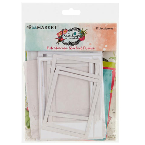 49 And Market Chipboard Set Stacked Frames, Kaleidoscope