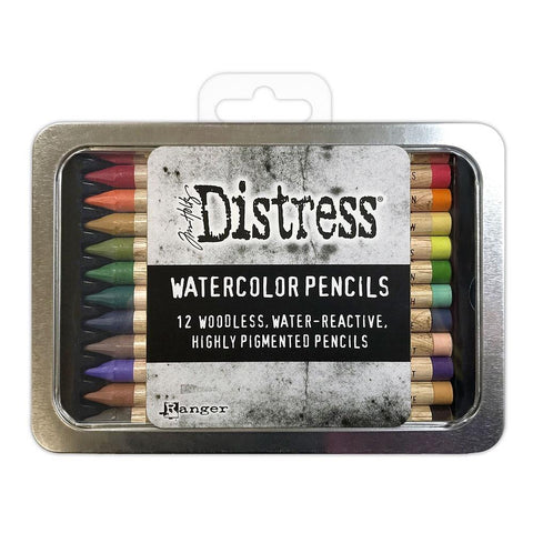 Tim Holtz Distress Watercolor Pencil 12/Pkg Set 4