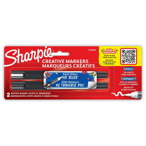 Sharpie Creative Brush Tip Markers 2/Pkg Assorted