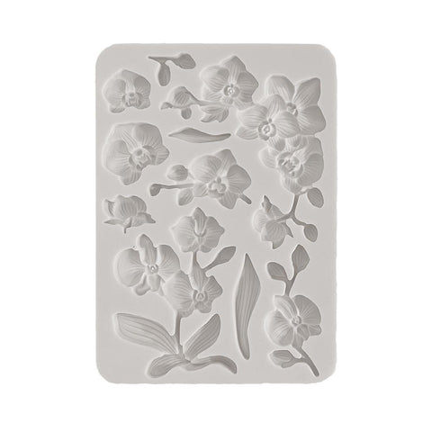 Stamperia Silicone Mold A5 Orchids And Cats Orchids