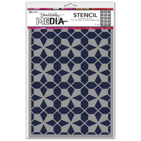 Dina Wakley Media Stencils 9"X6" Tile Floor