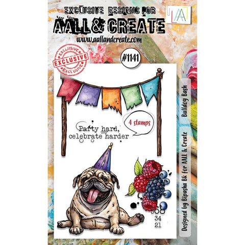 AALL And Create A6 Photopolymer Clear Stamp Set Bulldog Bash  #1141