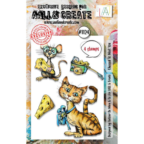 AALL And Create A7 Photopolymer Clear Stamp Set Cheesed To Meet You #1124