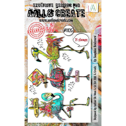 AALL And Create A6 Photopolymer Clear Stamp Set Up Sunshine Boulevard #1125