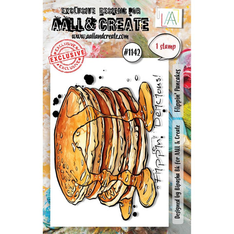 AALL And Create A7 Photopolymer Clear Stamp Set Flippin' Pancakes   #1142