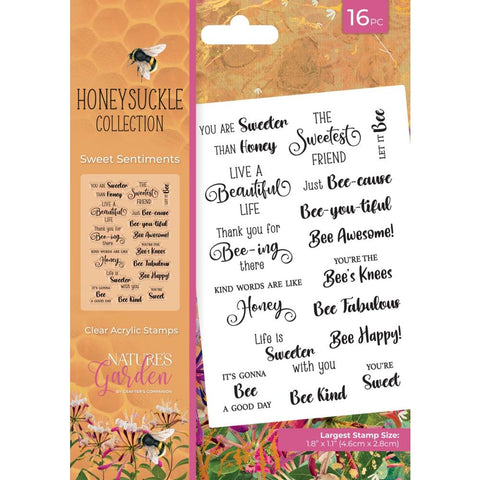 Crafter's Companion - Nature's Garden Honeysuckle Clear Acrylic Stamp