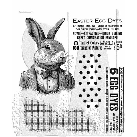 Tim Holtz - Cling Stamps 7"X8.5" Mr. Rabbit
