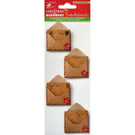 Little Birdie - Christmas Sticker Embellishments 4/Pkg