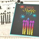Deco Foil Adhesive Transfer Sheets by Gina K 5.9" x 5.9" Birthday Bliss