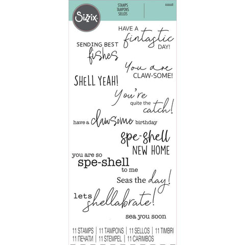 Sizzix Layered Clear Stamps Seas The Day