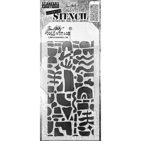 Tim Holtz - Layered Stencil 4.125"X8.5" Cut Out Shapes 2
