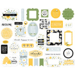 S25-Echo Park Cardstock EphemeraIcons, Happy As Can Bee