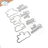 Elizabeth Craft Metal Die Layered Greetings 1