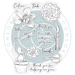 S50 Craft Consortium Clear Stamps Orchid, Botany Boutique