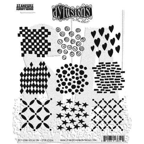 Dyan Reaveley's Dylusions - Cling Stamp Collections 8.5"X7" Get Your Rocks On