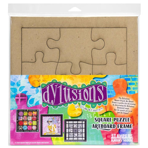 Dyan Reaveley's Dylusions Square Puzzle Frame Chipboard