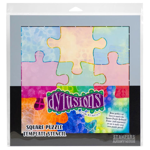 Dyan Reaveley's Dylusions - Square Puzzle Template Stencil