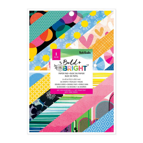 Vicki Boutin Bold And Bright Paper Pad 6"X8" 36 Sheets