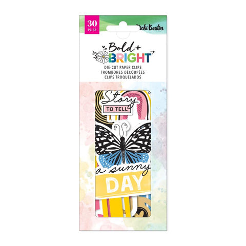 Vicki Boutin - Bold And Bright Die-Cut Paper Clips 30 Pieces