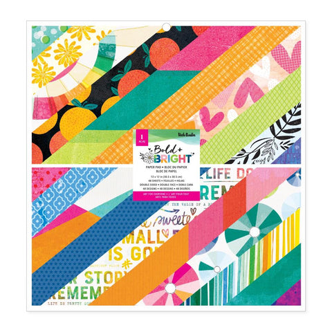Vicki Boutin - Bold And Bright Paper Pad 12"X12" 48 Sheets