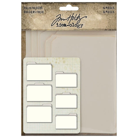 Tim Holtz Idea-Ology - Folio Folders 6 Pieces