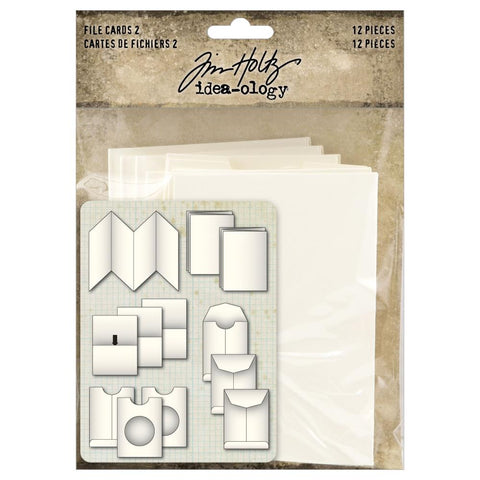 Tim Holtz Idea-ology File Cards 2 12 Pieces