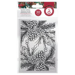 Tonic Studios 3D Embossing Folder  Timeless Tidings - Pinecone Parade