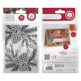 Tonic Studios 3D Embossing Folder  Timeless Tidings - Pinecone Parade