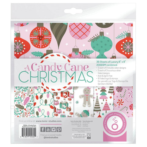 Tonic Studios Art Pad 8"X8" A Candy Cane Christmas