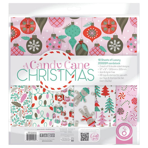 Tonic Studios Art Pad 12"x12" A Candy Cane Christmas