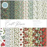 Craft Consortium Double-Sided Paper Pad 12"X12" 30/Pkg Festive Flora, 20 Designs