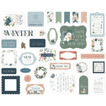 Carta Bella Cardstock Ephemera Icons, Winter Wonderland