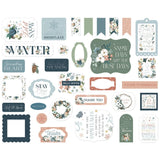 Carta Bella Cardstock Ephemera Icons, Winter Wonderland