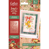 Crafter's Companion 3D Embossing Folder 4"X6" Sound Of Christmas, Jingle All The Way