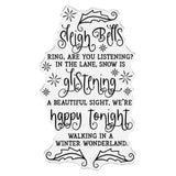 Crafter's Companion - Acrylic Clear Stamps Sleigh Bells Ring, Jingle All The Way